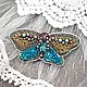 Women's brooch with sequins and beads, Butterfly. Brooches. VeninnaS. Online shopping on My Livemaster.  Фото №2