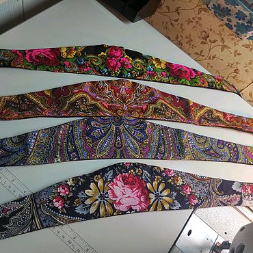 Аксессуары ручной работы. Ярмарка Мастеров - ручная работа Повязка кокошник из платка. Handmade.