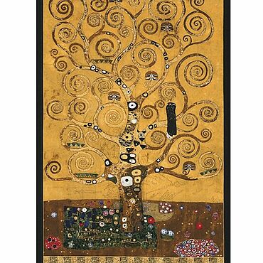 Материалы для творчества ручной работы. Ярмарка Мастеров - ручная работа Robert Kaufman Gustav Klimt Древо Жизни Хлопок для печворка. Handmade.