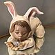 Винтаж: «Мой любимый крольчонок». Nao Lladro. Испания, Статуэтки винтажные, Москва,  Фото №1