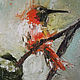 Order The pear tree and the bird, abstract oil painting on canvas. myfoxyart (MyFoxyArt). Livemaster. . Pictures Фото №3