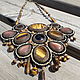 necklace with tiger eye. Necklace. HANDMADE MELNIKOVA OLGA. Online shopping on My Livemaster.  Фото №2
