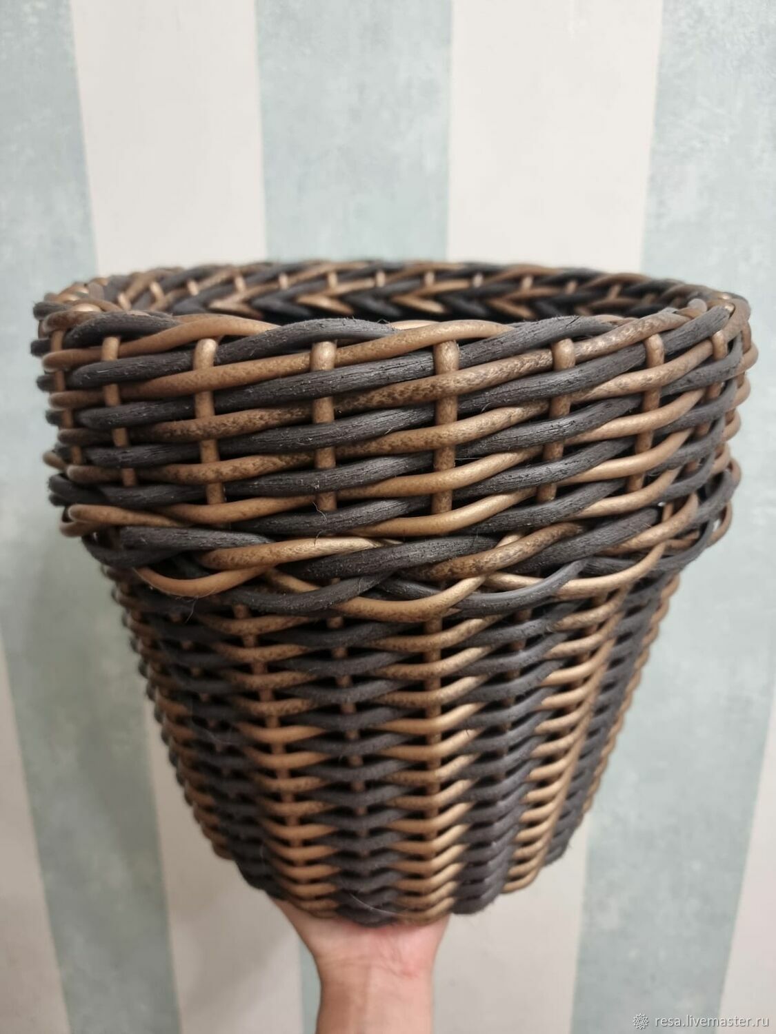 Кашпо из искусственного ротанга 10 литров в интернет-магазине на ...