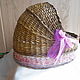 Wicker bassinet for doll. Reborn. paperchest (paperchest). My Livemaster. Фото №5