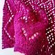  Knitted bright stole / gift to a girl /fuchsia. Wraps. KnitLaceDreams. Online shopping on My Livemaster.  Фото №2
