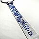  Gzhel motifs beads. Ties. Author's handmade jewelry (Mirabel). Online shopping on My Livemaster.  Фото №2
