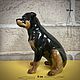 Rottweiler: author's figurine, Figurines, Moscow,  Фото №1