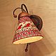 Order Wall lamp made of wood, ceramics and copper with Mezen painting. Light Ceramics RUS (svetkeramika). Livemaster. . Sconce Фото №3