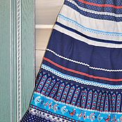 Одежда handmade. Livemaster - original item Skirt made of linen and cotton 