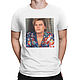 Cotton T-shirt 'Leonardo DiCaprio'. Vintage trousers. Dreamshirts. Online shopping on My Livemaster.  Фото №2