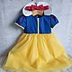 Snow White costume for girls. Snow White Princess Baby Dress, Carnival costumes for children, St. Petersburg,  Фото №1