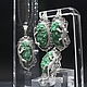 Lizard jewelry set with malachite in 925 silver AN0020. Jewelry Sets. Sunny Silver. My Livemaster. Фото №4