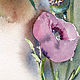 Order Watercolor, watercolor miniature. flowers. The soporific poppy. ArtShipilina. Livemaster. . Pictures Фото №3