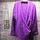 Cardigan in a kimono style purple color, Cardigans, Ekaterinburg,  Фото №1