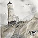 Order 'You' watercolor (sea, lighthouse, landscape in watercolor). Nadezda Perova. Livemaster. . Pictures Фото №3
