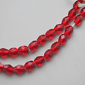 Материалы для творчества handmade. Livemaster - original item Vintage beads 6 mm. color Red. Handmade.