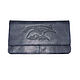 Men's leather wallet black, blue with helicopter. Wallets. Natalia Kalinovskaya. Online shopping on My Livemaster.  Фото №2