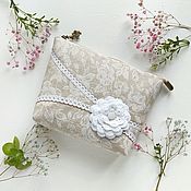 Сумки и аксессуары handmade. Livemaster - original item A gift for March 8 A cosmetic bag in the style of Shabby boho Provence Gardener. Handmade.