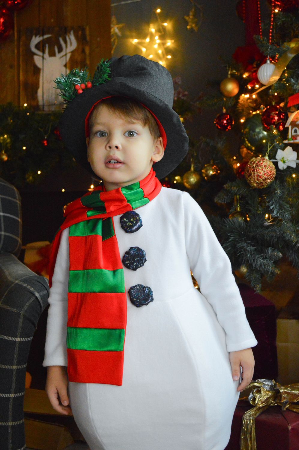 Детский костюм снеговика для мальчика