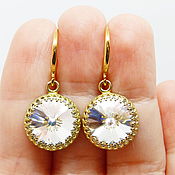 Украшения handmade. Livemaster - original item Earrings Royal white. Handmade.