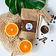 Натуральный органический кофейный скраб. Апельсиновый. 100гр, Скрабы, Химки,  Фото №1