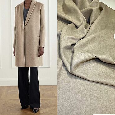 Материалы для творчества ручной работы. Ярмарка Мастеров - ручная работа Пальтовая шерсть с кашемиром double openable Givenchy. Handmade.
