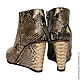 Botines de piel de serpiente pitón EIVA. Ankle boots. Python Fashion. Интернет-магазин Ярмарка Мастеров.  Фото №2