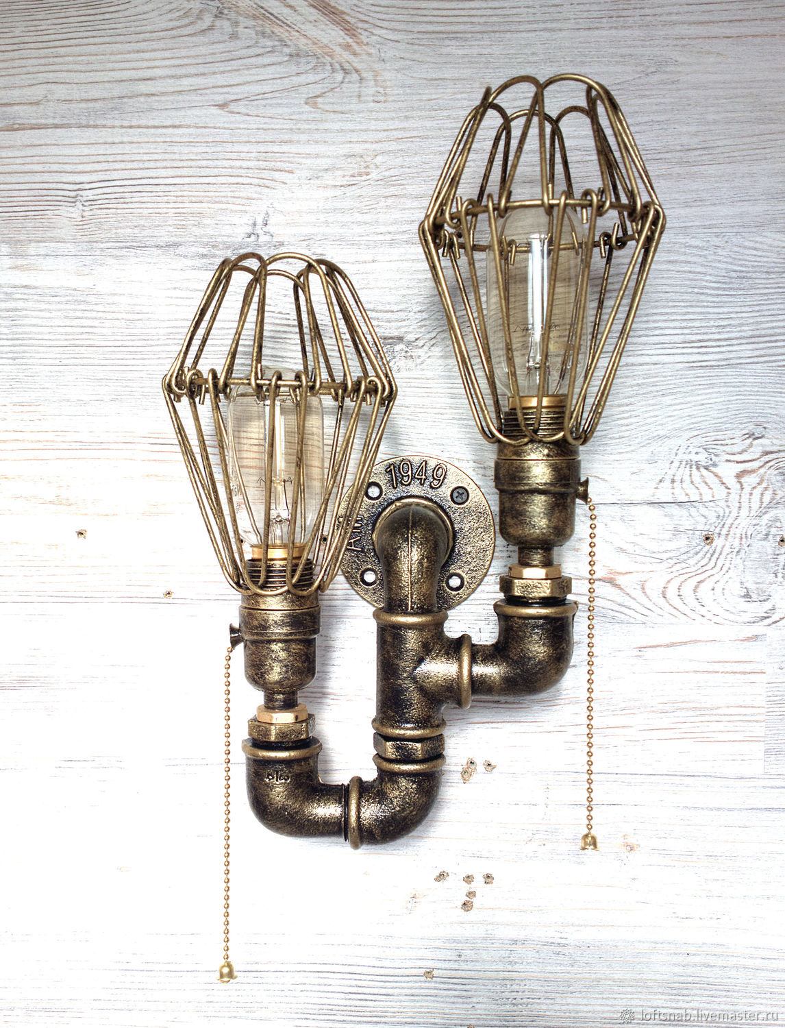 Настенный светильник (бра) в стиле Лофт (Loft), Ретро, Винтаж купить в ...