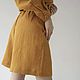Шорты льняные горчичного оттенка. Шорты. Alviella | ATELIER. Ярмарка Мастеров.  Фото №4