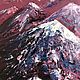 Order Abstract oil painting ' Valley of the red mountains'. letymary (letymary). Livemaster. . Pictures Фото №3