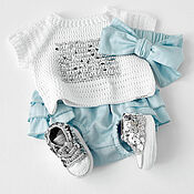 Работы для детей, handmade. Livemaster - original item Gift to a newborn: a knitted set for a newborn. Handmade.