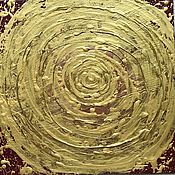 Картины и панно handmade. Livemaster - original item Painting golden abstraction 