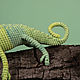 Knitted Chameleon George soft Toy Lizard Green. Amigurumi dolls and toys. Вязаные игрушки - Ольга (knitlandiya). My Livemaster. Фото №6