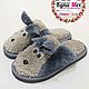 Children's Slippers made of natural sheepskin fur (curly), Slippers, Nalchik,  Фото №1