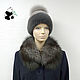 Fur detachable collar fringe Fox fur TK-490, Collars, Ekaterinburg,  Фото №1