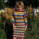 Color openwork knitted dress Libushe yarn from Noro, Dresses, Moscow,  Фото №1