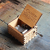 Подарки к праздникам handmade. Livemaster - original item Game of Thrones music box Beige with name. Handmade.