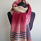 Pink scarf. Scarves. Knitted with love. My Livemaster. Фото №4