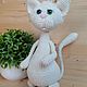 Заказать Кот вязаный крючком. Фарвазетдинова Ольга OlgaCrochetToys. Ярмарка Мастеров. . Амигуруми куклы и игрушки Фото №3