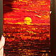 Author's oil painting sunset ' Sunset ruby', Pictures, Moscow,  Фото №1
