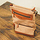 Shoulder bag and cosmetic bag made of leather and canvas included. Crossbody bag. G.L.A.D.. My Livemaster. Фото №6