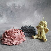 Сувениры и подарки handmade. Livemaster - original item Gift set of candles Angel and flowers. Handmade.