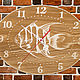 Часы настенные деревянные с рыбкой. Часы классические. Yurkiny-podelki. Интернет-магазин Ярмарка Мастеров.  Фото №2