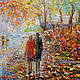 Осенний листопад, 30х50 см, Картины, Выборг,  Фото №1