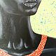 Картина "Гостья", портрет темнокожей женщины, африканка. Картины. O.Sh art studio. Ярмарка Мастеров.  Фото №4