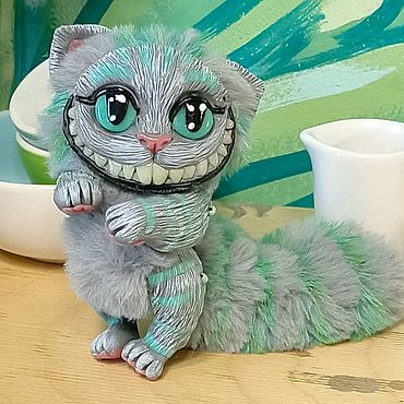Куклы и игрушки ручной работы. Ярмарка Мастеров - ручная работа Чеширский Кот. Светится в темноте!. Handmade.