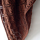 Вязаная шаль "Моя мулатка" шоколадного цвета. Шали. СаннИ (sanni-knitting). Интернет-магазин Ярмарка Мастеров.  Фото №2