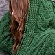 cardigans: Women's knitted cardigan with a hood in green color. Cardigans. Kardigan - женский вязаный свитер кардиган оверсайз. My Livemaster. Фото №5
