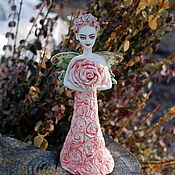 Для дома и интерьера handmade. Livemaster - original item The Fairy Rose. Figurine bell.. Handmade.