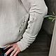 Вязанная светлая кофта с рванью и длинными рукавами. Кофты. I-need-to-knit. Ярмарка Мастеров.  Фото №5